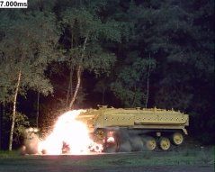 AEP55 landmine test demonstration