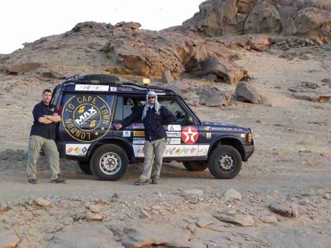 London to Capetown record attempt - in Saudi Arabia