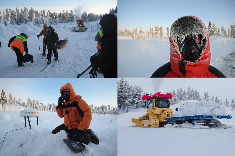 Expedition equipment testing, field testing in Arctic Sweden