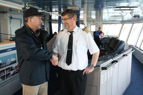 Ran Fiennes, DFDS Ferry captain