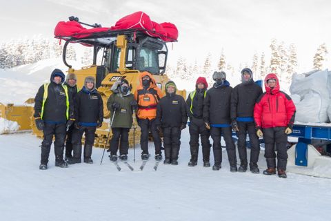 Expedition equipment testing, test team Sweden