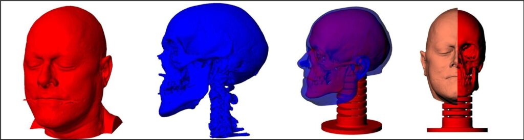 Human Surrogate head, blast and ballistic testing