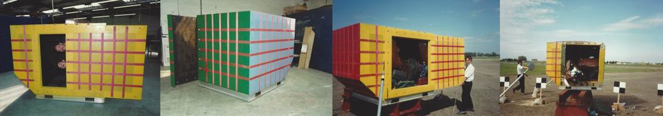 Blast resistant baggage container, development tests