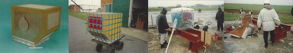 blast resistant baggage container, half scale test