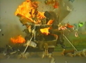 Blast resistant baggage container, control test explosion