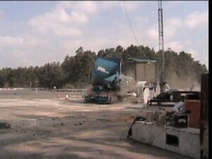 Hostile Vehicle Mitigation, barrier test