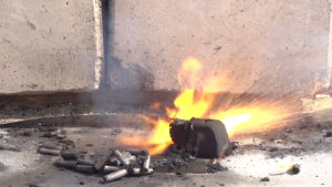 Lithium Ion Battery Fire